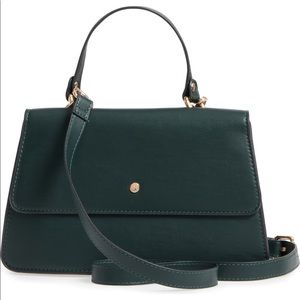 Sole Society Green Crossbody Bag with Adjustable Strap